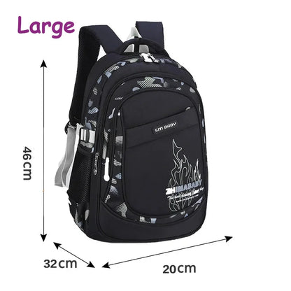 Bag Children Casual Backpacks Nylon Large Size Student Bags 7-14 Years Waterproof Boy School Backpack Kids Knapsack