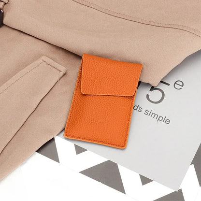 Bag Men's and Women's Leather One-piece Compact Ultra-thin Mini New Ins Niche Design Pull Type Card Set Coin Purse Fashion