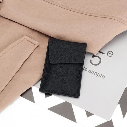 Bag Men's and Women's Leather One-piece Compact Ultra-thin Mini New Ins Niche Design Pull Type Card Set Coin Purse Fashion