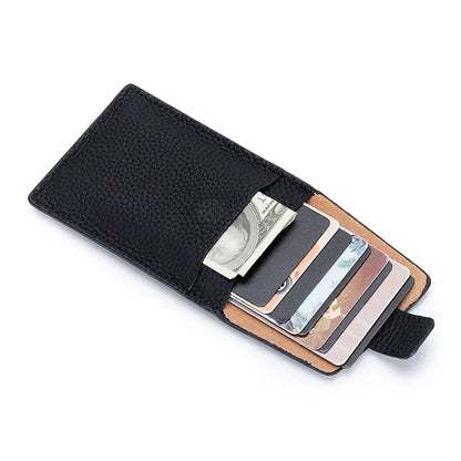 Bag Men's and Women's Leather One-piece Compact Ultra-thin Mini New Ins Niche Design Pull Type Card Set Coin Purse Fashion