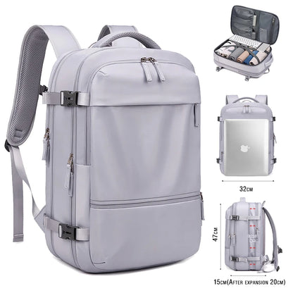 Bag for Women Man Travel Backpack Teenage Girl Expanded Business Laptop with Dry Wet Bags 16inch Waterproof School Back Pack
