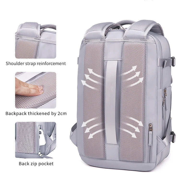 Bag for Women Man Travel Backpack Teenage Girl Expanded Business Laptop with Dry Wet Bags 16inch Waterproof School Back Pack