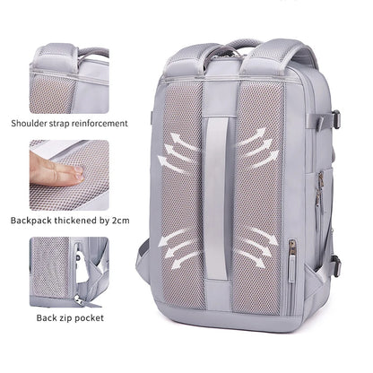 Bag for Women Man Travel Backpack Teenage Girl Expanded Business Laptop with Dry Wet Bags 16inch Waterproof School Back Pack