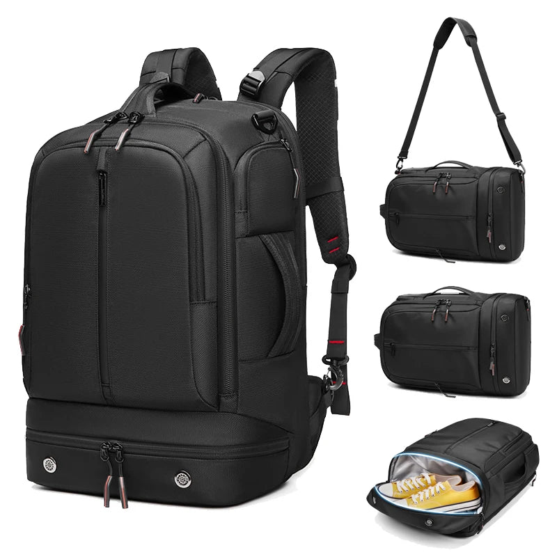 Bag with Zipper Laptop Backpack Multi-Function Business Fashion Backpacks Sport Travel Rucksack School Bags Pack for Male Female