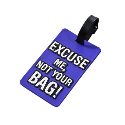 Baggage Backpack Tags Suitcase Identifier Luggage Tags with Name Address Card and Suitcase Baggage Soft Label