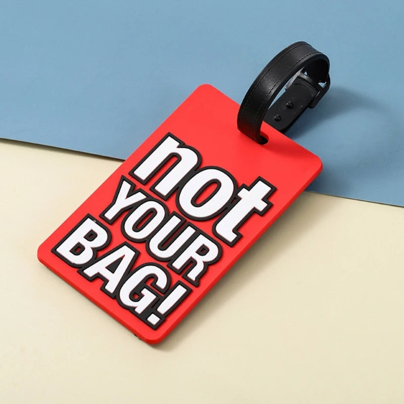 Baggage Backpack Tags Suitcase Identifier Luggage Tags with Name Address Card and Suitcase Baggage Soft Label