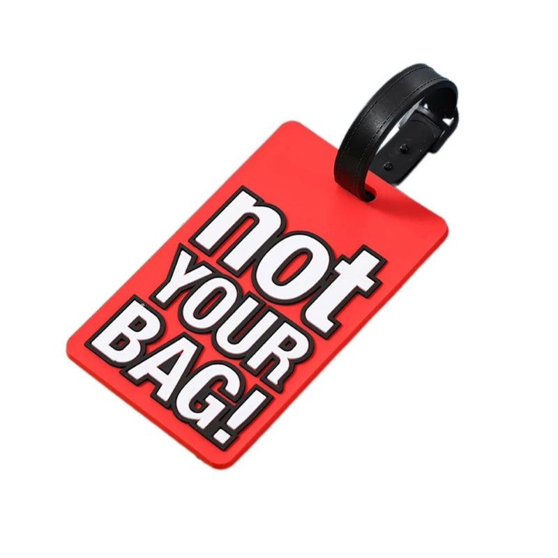 Baggage Backpack Tags Suitcase Identifier Luggage Tags with Name Address Card and Suitcase Baggage Soft Label