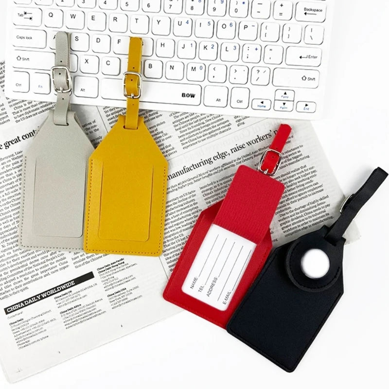 Baggage Backpack Tags Suitcase Identifier Luggage Tags with Name Address Card