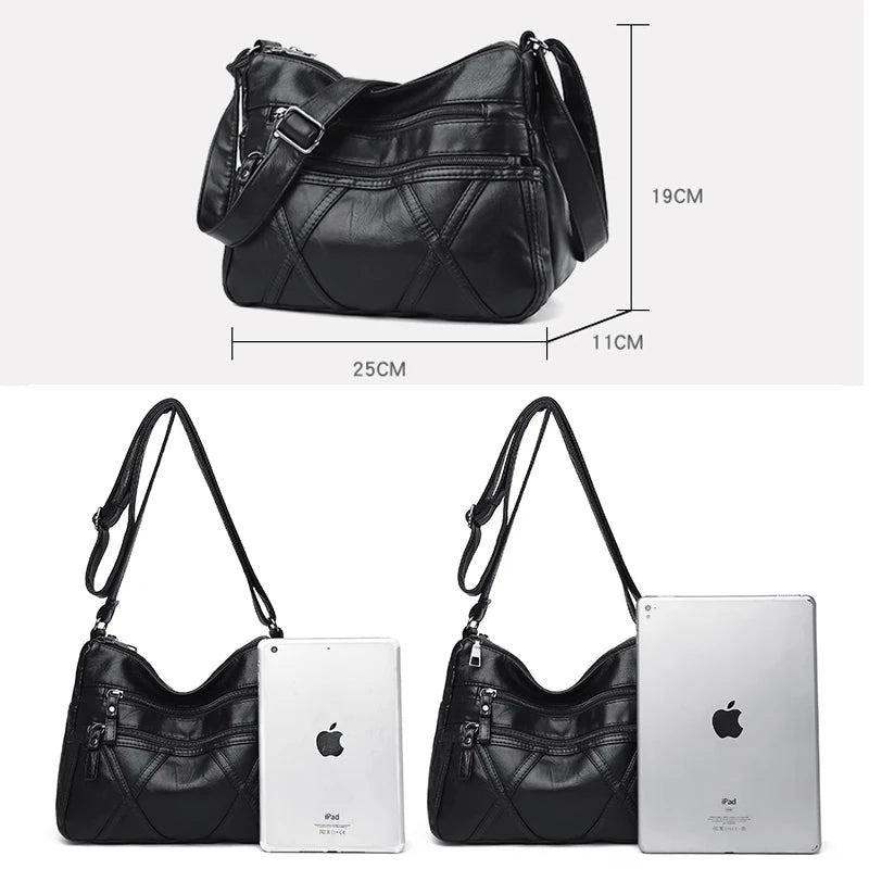 Bags For Women 2024 New Luxury Handbags Many Pocket Big Crossbody Bags Pu Leather High-Capacity Women Bags Designer Handbags