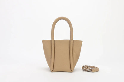 Bags for Woman 2024 New Korean Minority Cowhide Bucket Bag One Shoulder Crossbody Portable Versatile Mini Handbags Purses Female