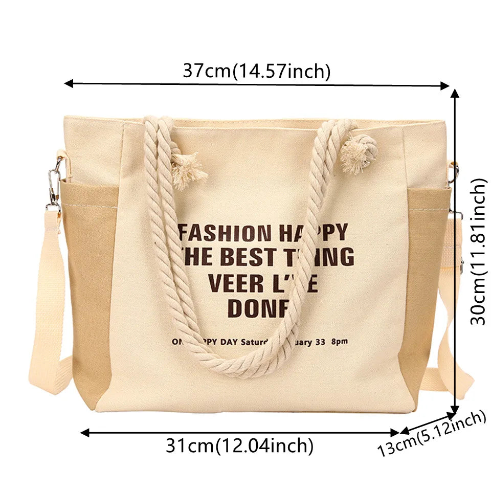 Bags for Women 2023 New Women Canvas handbags Messenger Bag Lady Retro Casual Small Fresh Shoulder Bag