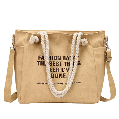 Bags for Women 2023 New Women Canvas handbags Messenger Bag Lady Retro Casual Small Fresh Shoulder Bag