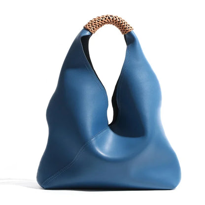 Bags for Women, Versatile Genuine Leather, High-end Armpit Bag, Fashionable Portable Shoulder Bag, Large Capacity Niche Tote Bag