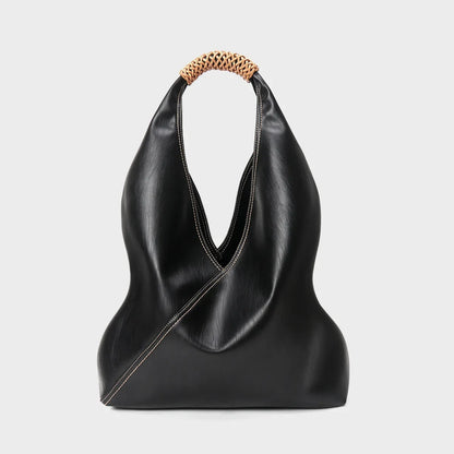 Bags for Women, Versatile Genuine Leather, High-end Armpit Bag, Fashionable Portable Shoulder Bag, Large Capacity Niche Tote Bag