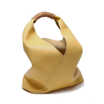 Bags for Women, Versatile Genuine Leather, High-end Armpit Bag, Fashionable Portable Shoulder Bag, Large Capacity Niche Tote Bag
