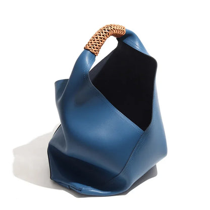 Bags for Women, Versatile Genuine Leather, High-end Armpit Bag, Fashionable Portable Shoulder Bag, Large Capacity Niche Tote Bag