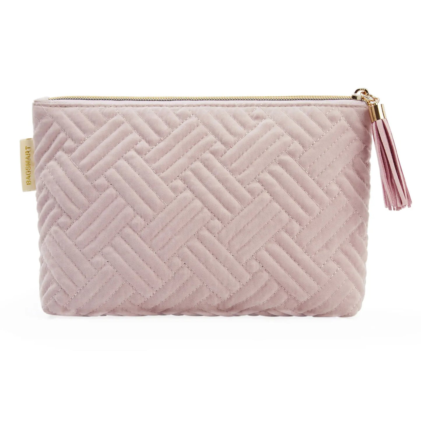 Bagsmart Cosmetic Bag for Travel Organizer Waterproof Flannel Gift Cards Women Makeup Storage Box Pencil Case