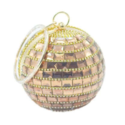 Ball Shaped Handbag Purse Evening Clutch Purse for Wedding