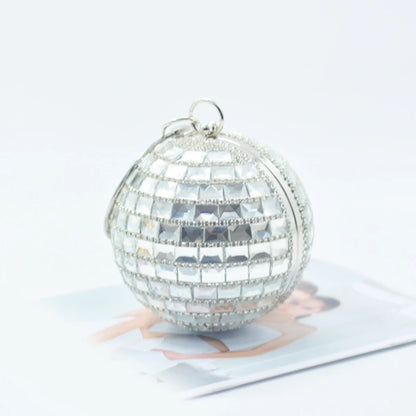 Ball Shaped Handbag Purse Evening Clutch Purse for Wedding