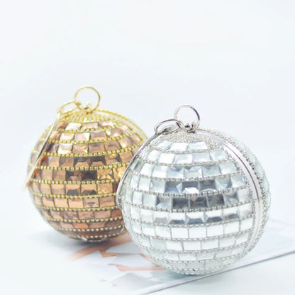 Ball Shaped Handbag Purse Evening Clutch Purse for Wedding
