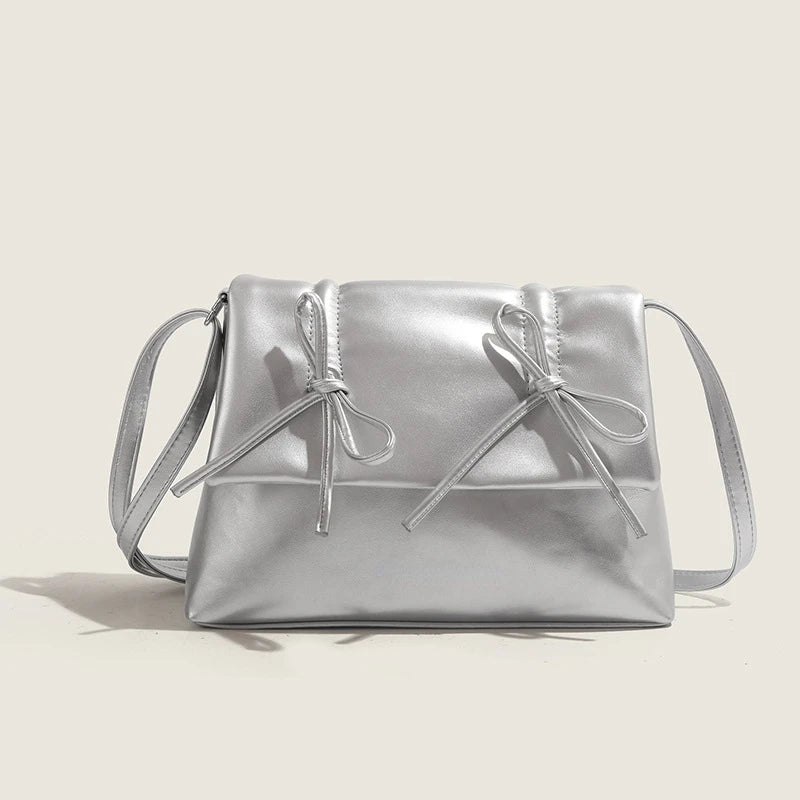 Ballet Style Bow Underarm Shoulder Bag Women 2024 New Large Capacity Crossbody Handbags High Quality Commuter Tote Bolsas Mujer