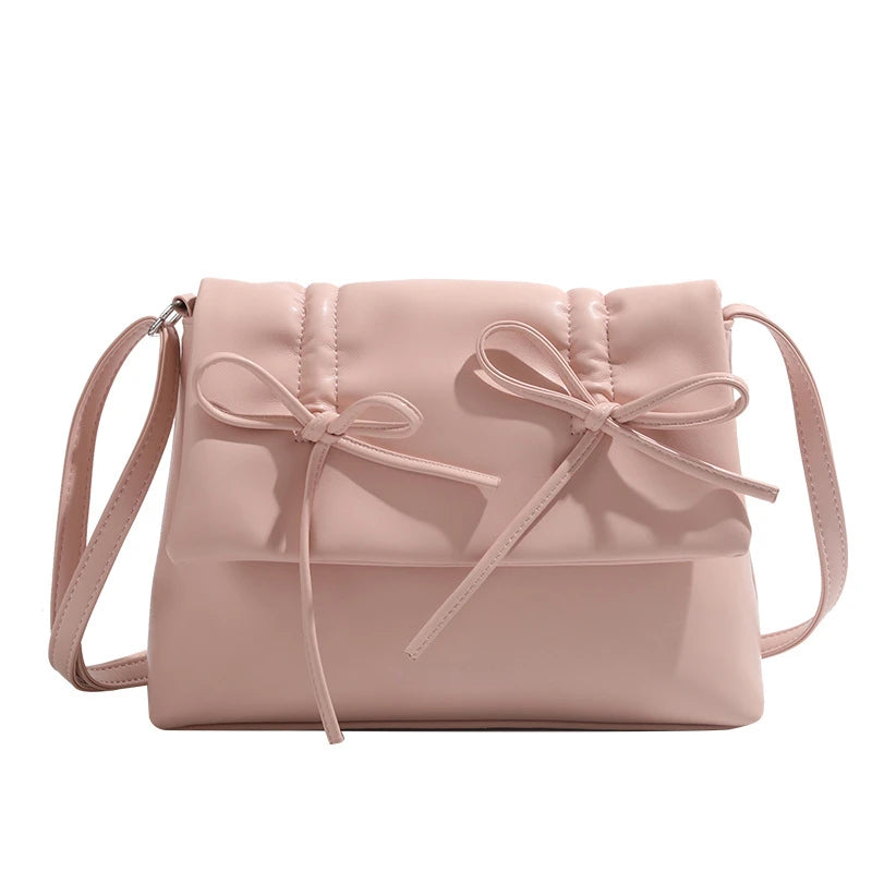 Ballet Style Bow Underarm Shoulder Bag Women 2024 New Large Capacity Crossbody Handbags High Quality Commuter Tote Bolsas Mujer