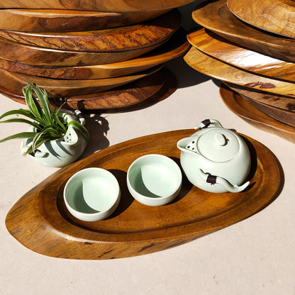 Balsam Camphor Wood Whole Wooden Drainage Water Storage TeaSet Drawer Tea Board Kung Fu Tea Tray Chinese Tea Ceremony Tools