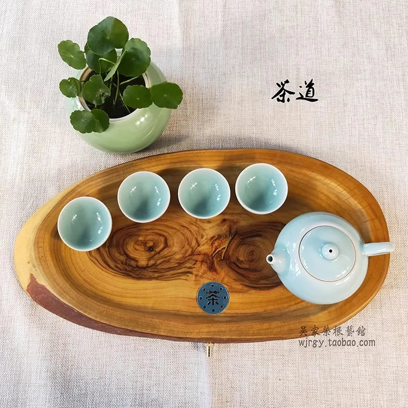 Balsam Camphor Wood Whole Wooden Drainage Water Storage TeaSet Drawer Tea Board Kung Fu Tea Tray Chinese Tea Ceremony Tools