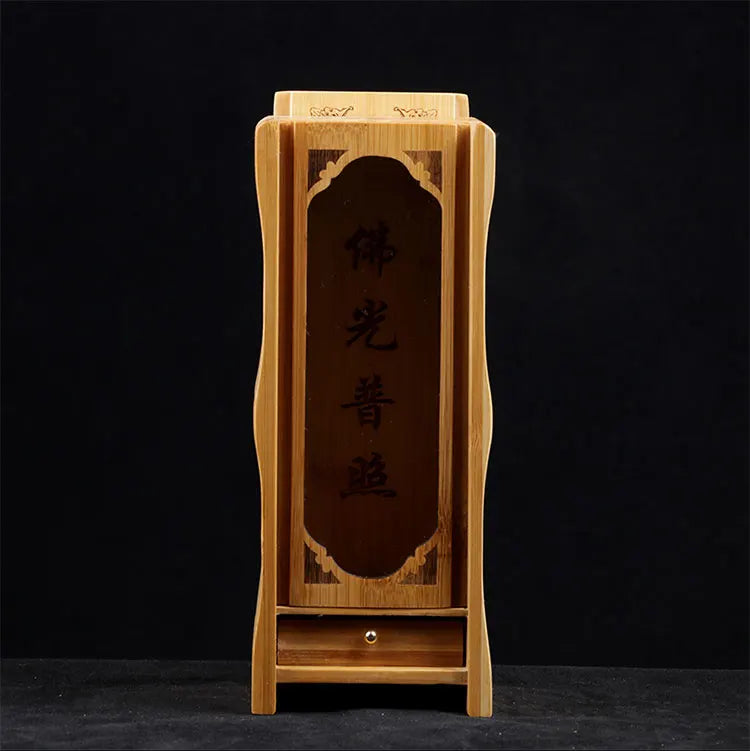 Bamboo 10cm 20cm Buddhist Altar Sculpture Buddha Shrine Wood Carving Boxwood Statue Home Decor