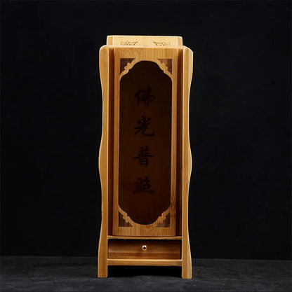 Bamboo 10cm 20cm Buddhist Altar Sculpture Buddha Shrine Wood Carving Boxwood Statue Home Decor