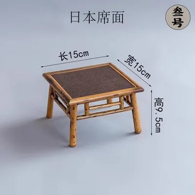 Bamboo Bracket Storage Rack, Tea Table Decoration, Stationery Base, Duobao Ge Tea Set