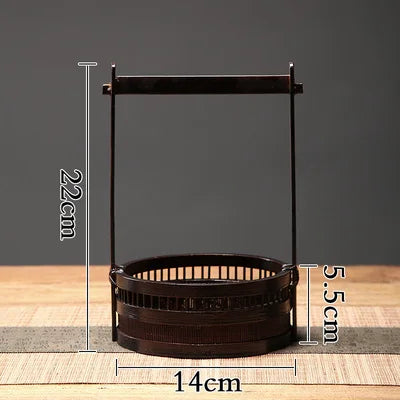 Bamboo Lacquerware Hamper Cookie Sushi Gift Packing Box Storage Japanese Decoration