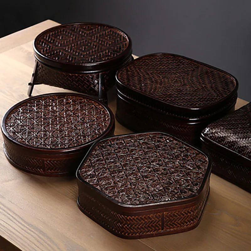 Bamboo Lacquerware Hamper Cookie Sushi Gift Packing Box Storage Japanese Decoration