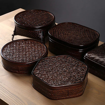 Bamboo Lacquerware Hamper Cookie Sushi Gift Packing Box Storage Japanese Decoration