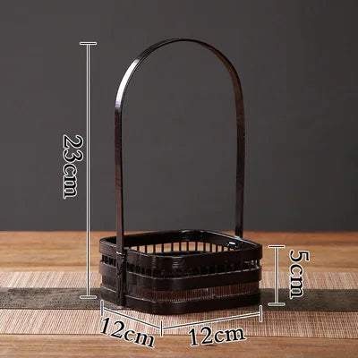 Bamboo Lacquerware Hamper Cookie Sushi Gift Packing Box Storage Japanese Decoration