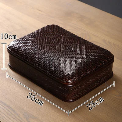 Bamboo Lacquerware Hamper Cookie Sushi Gift Packing Box Storage Japanese Decoration