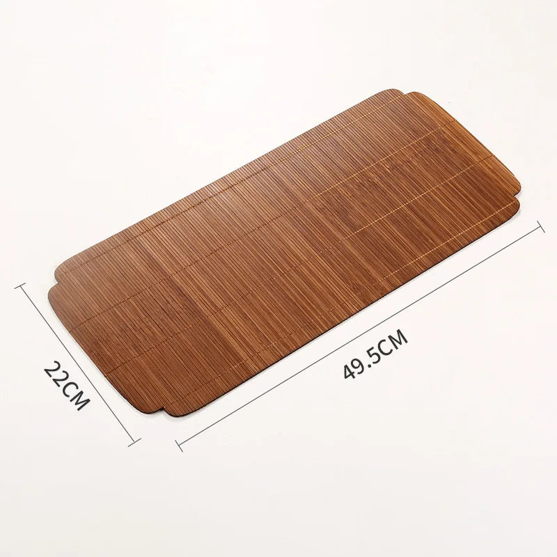 Bamboo Tea-Seat Double-Sided Insulated Placemat Table Runner Fabric Craft Bamboo Woven Tea Utensils New Chinese Zen Tea Mat