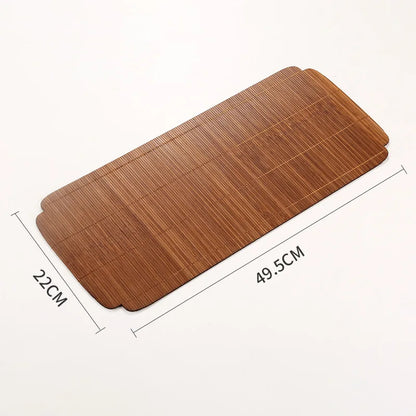 Bamboo Tea-Seat Double-Sided Insulated Placemat Table Runner Fabric Craft Bamboo Woven Tea Utensils New Chinese Zen Tea Mat