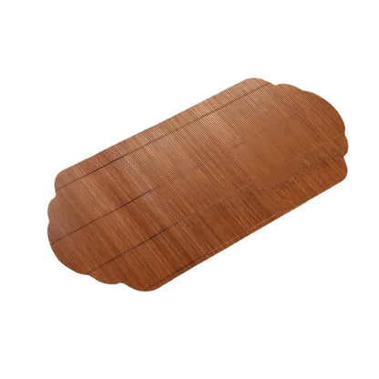Bamboo Tea-Seat Double-Sided Insulated Placemat Table Runner Fabric Craft Bamboo Woven Tea Utensils New Chinese Zen Tea Mat