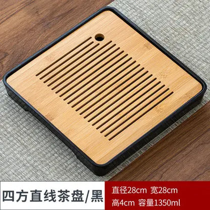 Bamboo Tea Tray Pu'er tea Tea Board  1PC Drainage Water Storage kung-fu Tea Set Tea Table Chinese Tea Room Board Ceremony Tools