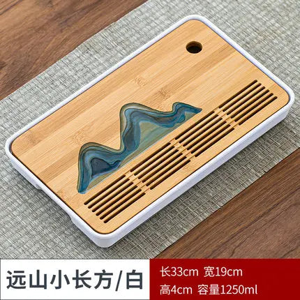 Bamboo Tea Tray Pu'er tea Tea Board  1PC Drainage Water Storage kung-fu Tea Set Tea Table Chinese Tea Room Board Ceremony Tools