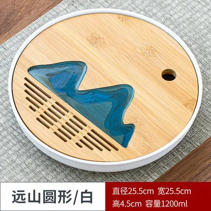 Bamboo Tea Tray Pu'er tea Tea Board  1PC Drainage Water Storage kung-fu Tea Set Tea Table Chinese Tea Room Board Ceremony Tools