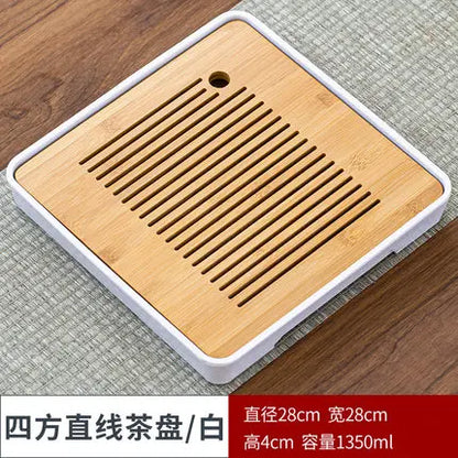 Bamboo Tea Tray Pu'er tea Tea Board  1PC Drainage Water Storage kung-fu Tea Set Tea Table Chinese Tea Room Board Ceremony Tools