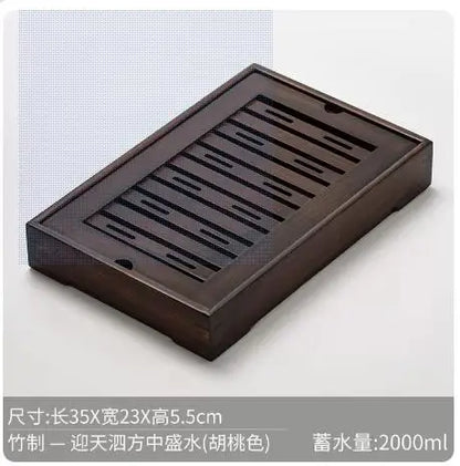 Bamboo Tea Tray Pu'er tea Tea Board  1PC Drainage Water Storage kung-fu Tea Set Tea Table Chinese Tea Room Board Ceremony Tools