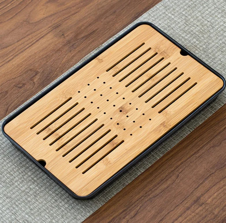 Bamboo Tea Tray Pu'er tea Tea Board  1PC Drainage Water Storage kung-fu Tea Set Tea Table Chinese Tea Room Board Ceremony Tools