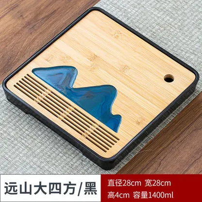 Bamboo Tea Tray Pu'er tea Tea Board  1PC Drainage Water Storage kung-fu Tea Set Tea Table Chinese Tea Room Board Ceremony Tools