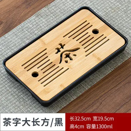 Bamboo Tea Tray Pu'er tea Tea Board  1PC Drainage Water Storage kung-fu Tea Set Tea Table Chinese Tea Room Board Ceremony Tools
