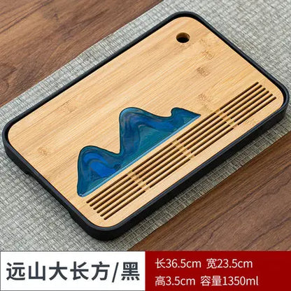 Bamboo Tea Tray Pu'er tea Tea Board  1PC Drainage Water Storage kung-fu Tea Set Tea Table Chinese Tea Room Board Ceremony Tools