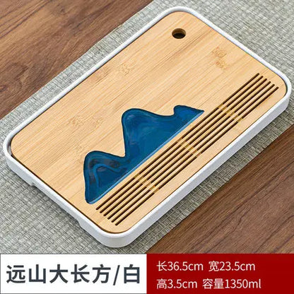 Bamboo Tea Tray Pu'er tea Tea Board  1PC Drainage Water Storage kung-fu Tea Set Tea Table Chinese Tea Room Board Ceremony Tools