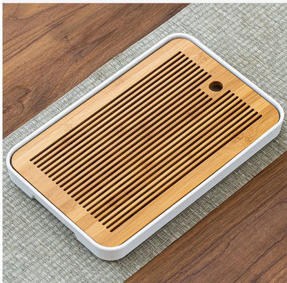 Bamboo Tea Tray Pu'er tea Tea Board  1PC Drainage Water Storage kung-fu Tea Set Tea Table Chinese Tea Room Board Ceremony Tools